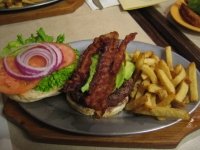 Avocado and Bacon Buffalo Burger