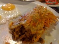Hashbrown Sandwich with Beef