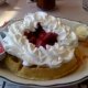 Belgian Waffle w/ Strawberries and Cream